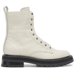 NEW DOLCE VITA Leather Ranier Booties in off white for women 925 4t2